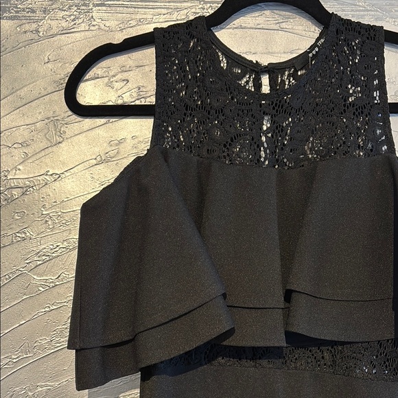 Tfnc London Cold Shoulder Midi Sheath Lola Dress Size S Black NWT - Picture 4 of 15